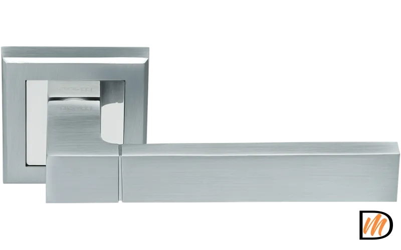 Ручка дверная RAP 16 хром матовый/хром  MSK-9013295