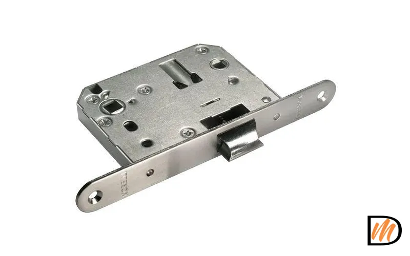 Защелка сантехническая скругленная О2070 никель матовый  MSK-9009250