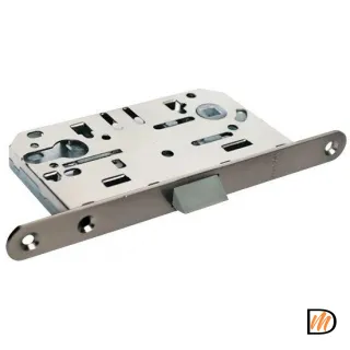 Защелка бесшумная под цилиндр 1885P никель черный  MSK-9010603