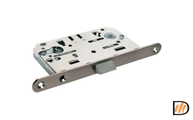 Защелка бесшумная под цилиндр 1885P никель черный  MSK-9010603