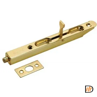 Шпингалет торцевой, скругленный OL160 золото  MSK-9010642