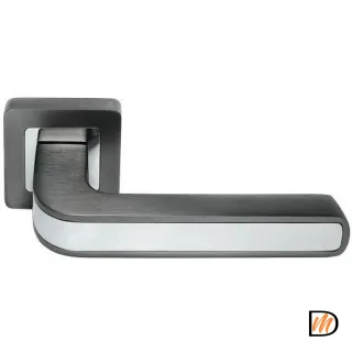 Ручка дверная "EON" MH-46 S55 графит/хром  MSK-9011773