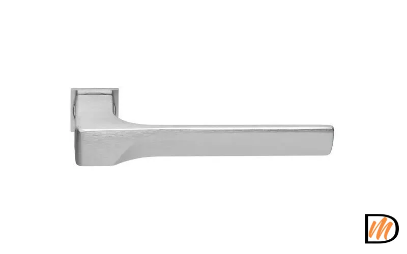 Ручка дверная FIORD-SM с невидимой квадратной розеткой хром матовый  MSK-9012733