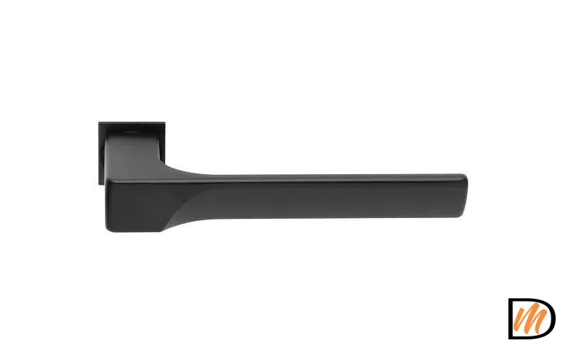 Ручка дверная FIORD-SM с невидимой квадратной розеткой черный  MSK-9012734