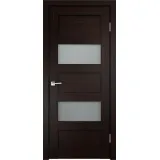 Дверное полотно Экошпон TREND 2V 700х2000 цвет Венге стекло Мателюкс Левое/Правое VD010091