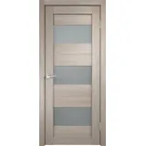 Дверное полотно Экошпон DUPLEX 5 800х2000 цвет Капучино стекло Мателюкс Левое/Правое VD010964
