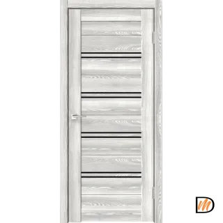 Дверное полотно Экошпон XLINE 4 600х2000 цвет Клён крем стекло Мателюкс Левое/Правое VD016891