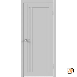 Дверное полотно Экошпон XLINE 8 900х2000 цвет Серый Эмалит стекло Мателюкс Левое/Правое VD017528