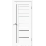 Дверное полотно Экошпон XLINE 17 700х2000 цвет Белый Эмалит стекло Мателюкс Левое/Правое VD017576