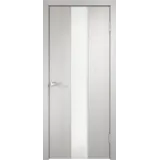 Дверное полотно Экошпон SMART Z2 900х2000 цвет Дуб белый стекло Лакобель белое Левое/Правое VD020985