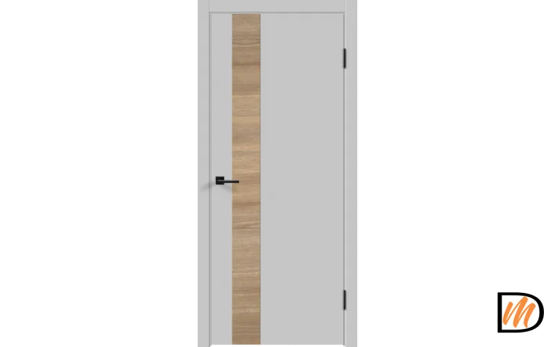 Дверное полотно Экошпон Galant DUO 2 700х2000 цвет Светло-серый Эмалит Левое/Правое VD023279