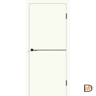 Дверное полотно Экошпон Galant H1 600х2000 цвет Молочный Эмалит Левое/Правое VD024989