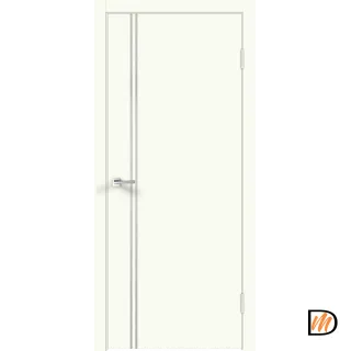 Дверное полотно Экошпон Galant M2 800х2000 цвет Молочный Эмалит Левое/Правое VD025065