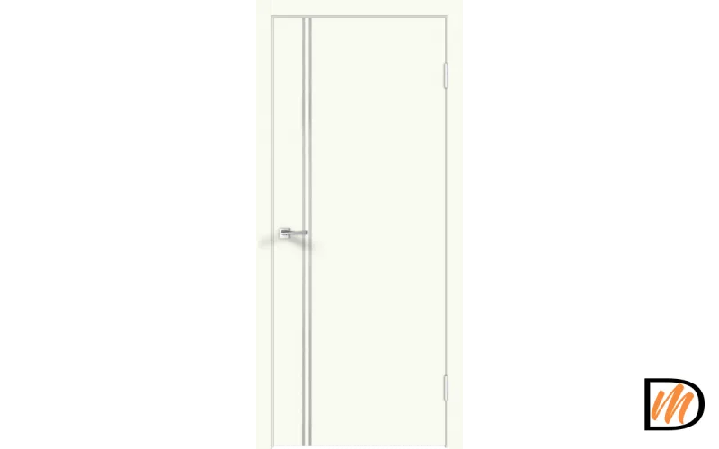 Дверное полотно Экошпон Galant M2 800х2000 цвет Молочный Эмалит Левое/Правое VD025065