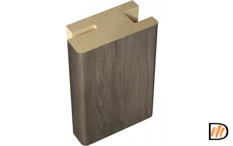 Профиль стыковочный добор-наличник Экошпон цвет Дуб серый 50х24х2400  VD063451