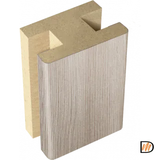 Профиль стыковочный добор-добор Экошпон цвет Капучино 40х24х2400  VD063653