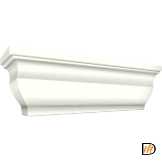 Погонаж Карниз Экошпон цвет Молочный Эмалит 910 (700)  VD067154