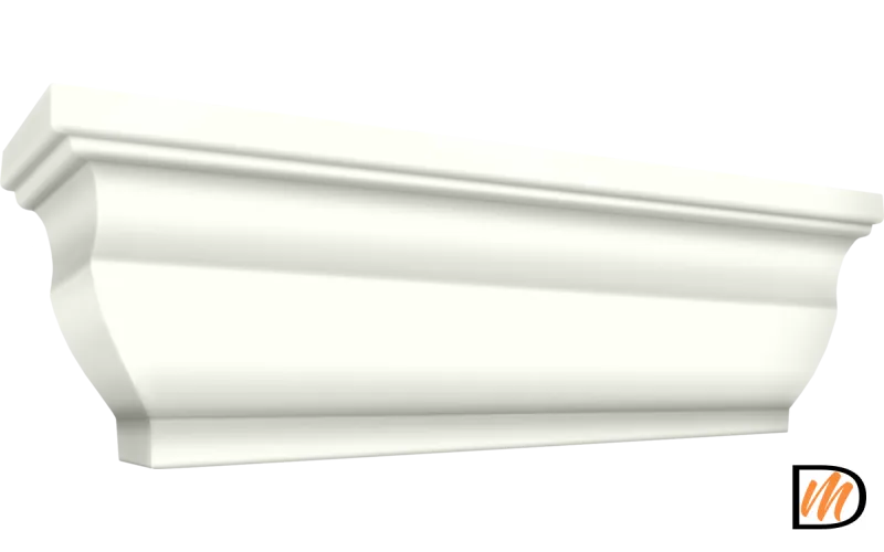 Погонаж Карниз Экошпон цвет Молочный Эмалит 910 (700)  VD067154