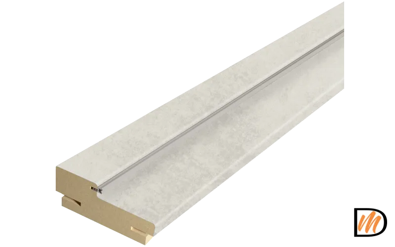 Стойка 74х26 Экошпон цвет Муар снежный  VD067624