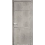 Дверное полотно Экошпон TECHNO H4 700х2000 цвет Муар светло-серый Левое/Правое VD080444