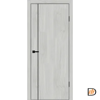 Дверное полотно SOFTWOOD TECHNO BLACK MV1 600х2000 цвет Орех американский светлый Левое/Правое VD082517