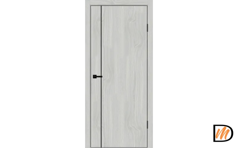 Дверное полотно SOFTWOOD TECHNO BLACK MV1 600х2000 цвет Орех американский светлый Левое/Правое VD082517