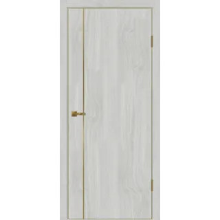 Дверное полотно SOFTWOOD TECHNO GOLD MV1 900х2000 цвет Орех американский светлый Левое/Правое VD082570