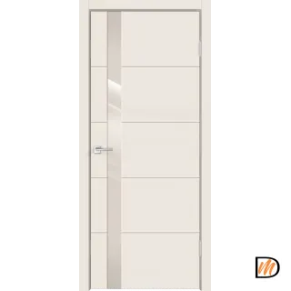 Дверное полотно Эмаль SCANDI F Z1 700х2000 цвет Слоновая кость стекло Лакобель слоновая кость Левое/Правое VD1000577