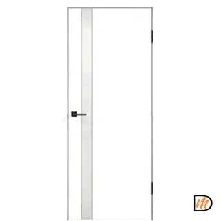 Дверное полотно Эмаль SCANDI 1 Z1 900х2000 цвет Белый стекло Лакобель белое Левое/Правое VD1001001