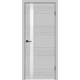 Дверное полотно Эмаль SCANDI N Z1 800х2000 цвет Светло-серый стекло Лакобель белое Левое/Правое VD1003280
