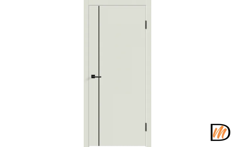 Дверное полотно Эмаль Flat M1 900х2000 цвет Светло-серый Левое/Правое VD1003585