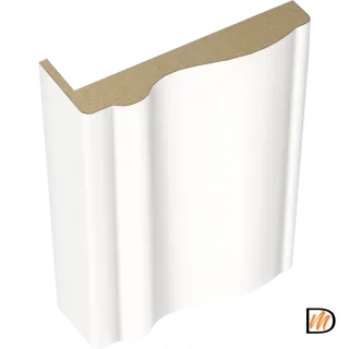 Наличник Волна телескопический Эмаль цвет Белый 80х35х2200  VD1010151