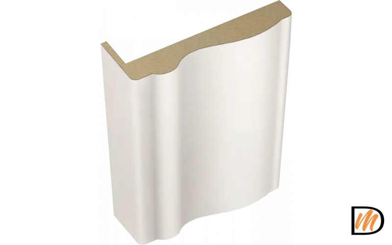 Наличник Волна телескопический Эмаль цвет Слоновая кость 80х35х2200  VD1010157