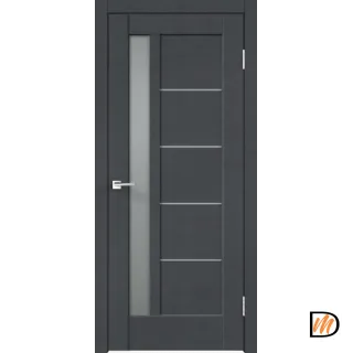 Дверное полотно SoftTouch SoftTouch PREMIER 3 800х2000 цвет Ясень графит структурный стекло Мателюкс Левое/Правое VD1030031