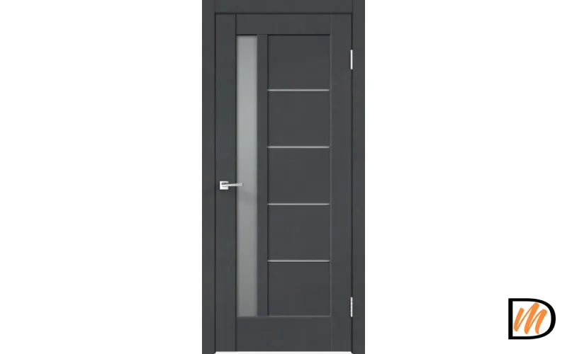 Дверное полотно SoftTouch SoftTouch PREMIER 3 800х2000 цвет Ясень графит структурный стекло Мателюкс Левое/Правое VD1030031