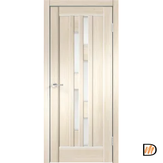 Дверное полотно SoftTouch SoftTouch PREMIER 8 800х2000 цвет Ясень капучино структурный стекло Лакобель белое Левое/Правое VD1030349