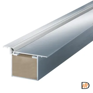 коробка INVISIBLE под покраску алюм. 2 стойки (2053мм, запил под 45°) и перекладина 1050мм Левое VD1081030