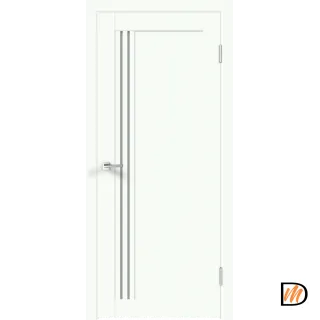Дверное полотно EMALUX XLINE 8 800х2000 цвет Белый Опал стекло Мателюкс Левое/Правое VD1290227