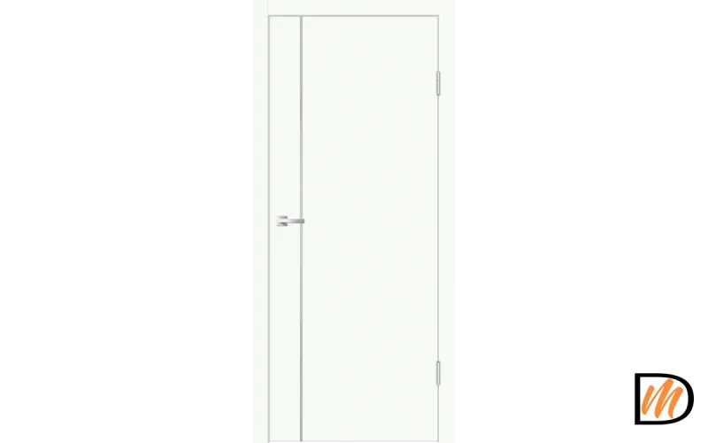 Дверное полотно EMALUX Galant M1 600х2000 цвет Белый Опал Левое/Правое VD1300145