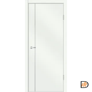 Дверное полотно EMALUX TECHNO MV1 600х2000 цвет Белый Опал Левое/Правое VD1300447