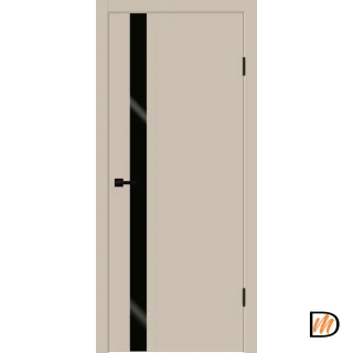 Дверное полотно EMALUX Galant Z1 700х2000 цвет Кварцит стекло Лакобель черное Левое/Правое VD1300476