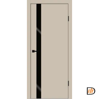 Дверное полотно EMALUX Galant Z1 700х2000 цвет Кварцит стекло Лакобель черное Левое/Правое VD1300891