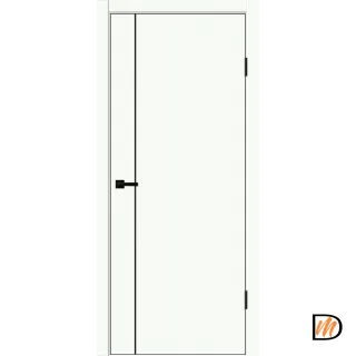 Дверное полотно EMALUX TECHNO BLACK FM1 800х2000 цвет Белый Опал Левое/Правое VD1301281