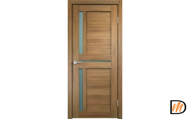 Дверное полотно Экошпон DUPLEX 3 700х2000 цвет Дуб золотой (арт. 14012) стекло Мателюкс Левое/Правое VD161561