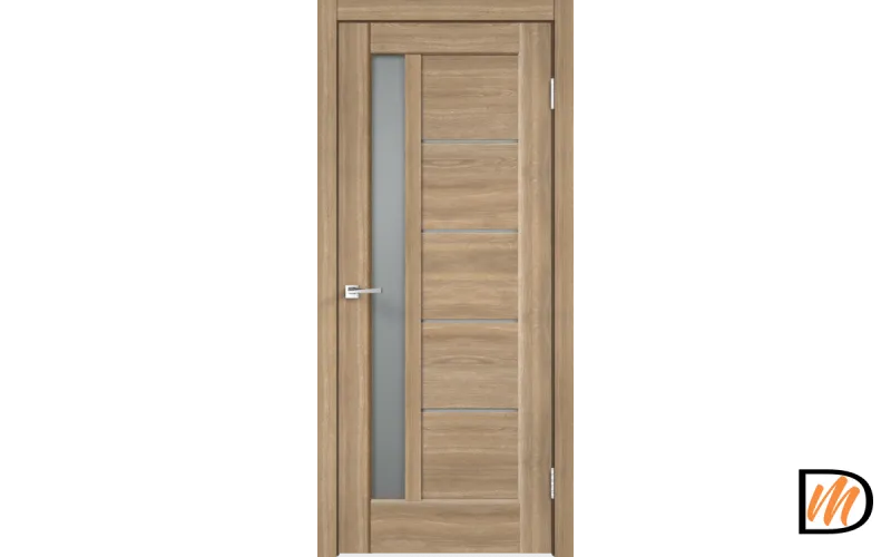 Дверное полотно Экошпон PREMIER 3 700х2000 цвет Дуб Европейский стекло Мателюкс Графит Левое/Правое VD804773