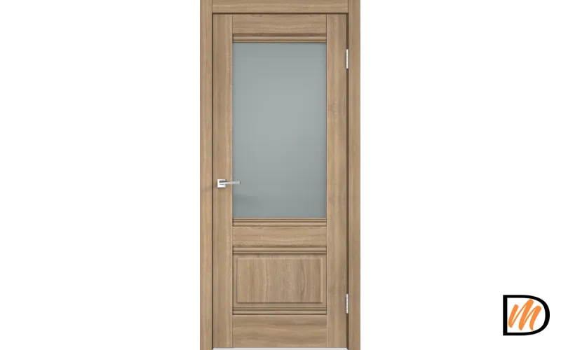Дверное полотно Экошпон ALTO 2V 600х2000 цвет Дуб Европейский стекло Мателюкс Левое/Правое VD810057