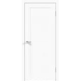 Дверное полотно Экошпон NEXT 2 600х2000 цвет Белый Эмалит стекло Лакобель белое Левое/Правое VD820183