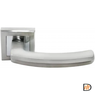 Ручка дверная RAP 11 никель белый/хром  MSK-9010408