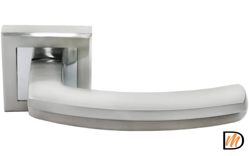 Ручка дверная RAP 11 никель белый/хром  MSK-9010408
