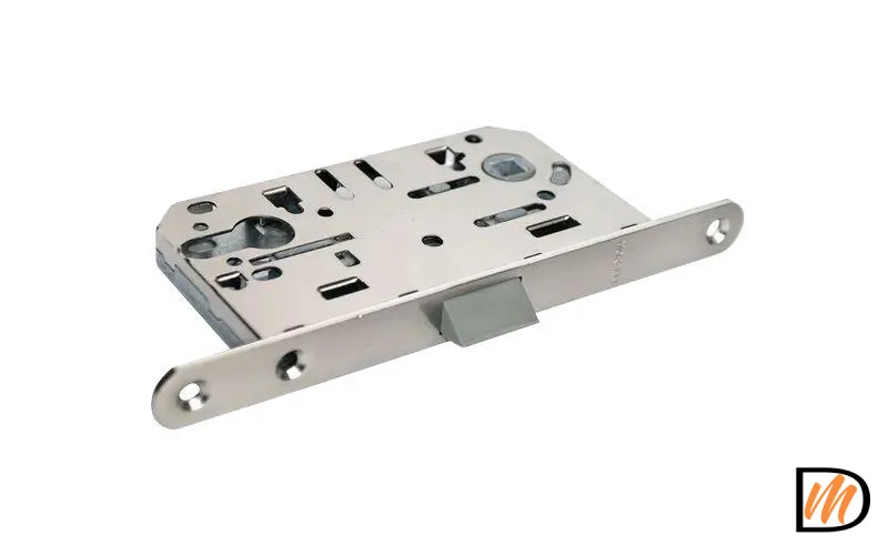 Защелка бесшумная под цилиндр 1885P никель матовый  MSK-9009452